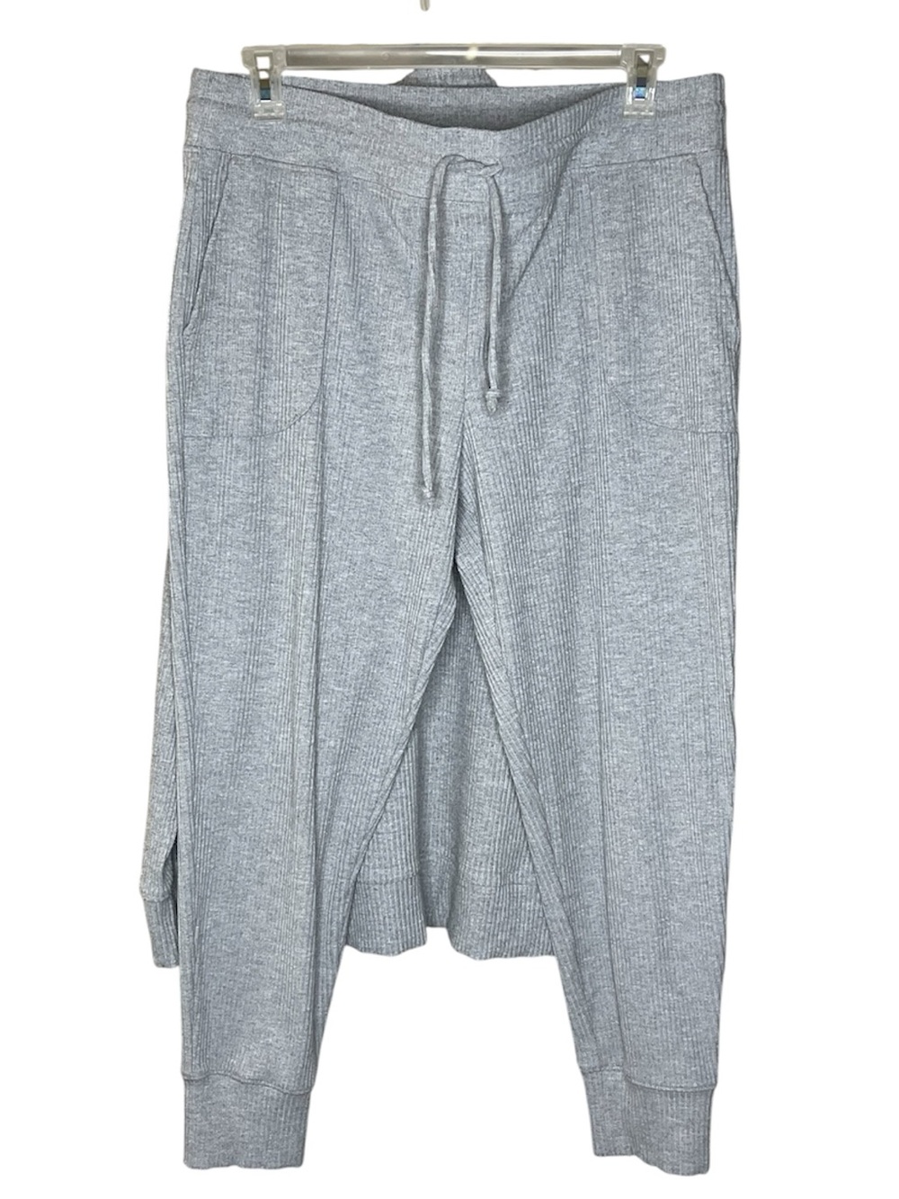 Haven Well Within Cozy Gray Knit Hoodie and Sweatpants Set Sz XL - Picture 2 of 9